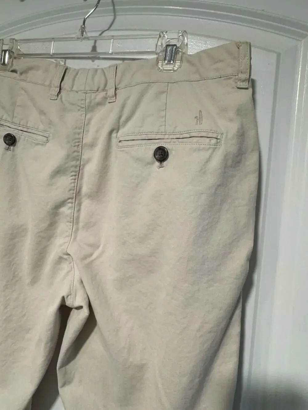 Johnnie-O Linen Blend Khaki Chino Pants 34x32 Preppy Golf Business Casual